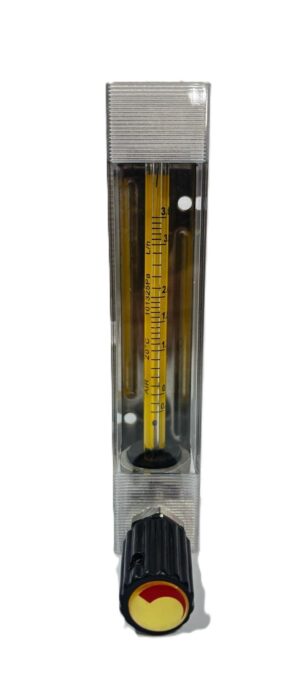 EF100 Variable Area Flow Meter with Adjustment Valve 0.36 - 3.6 L/h (AIR)