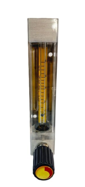 EF115 Variable Area Flow Meter with Adjustment Valve 0.8 - 8 L/h (Air)