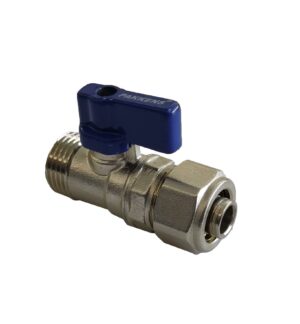 Pakkens Mini Ball Valve with Hose Fitting 1/2"-ⵁ 16 mm
