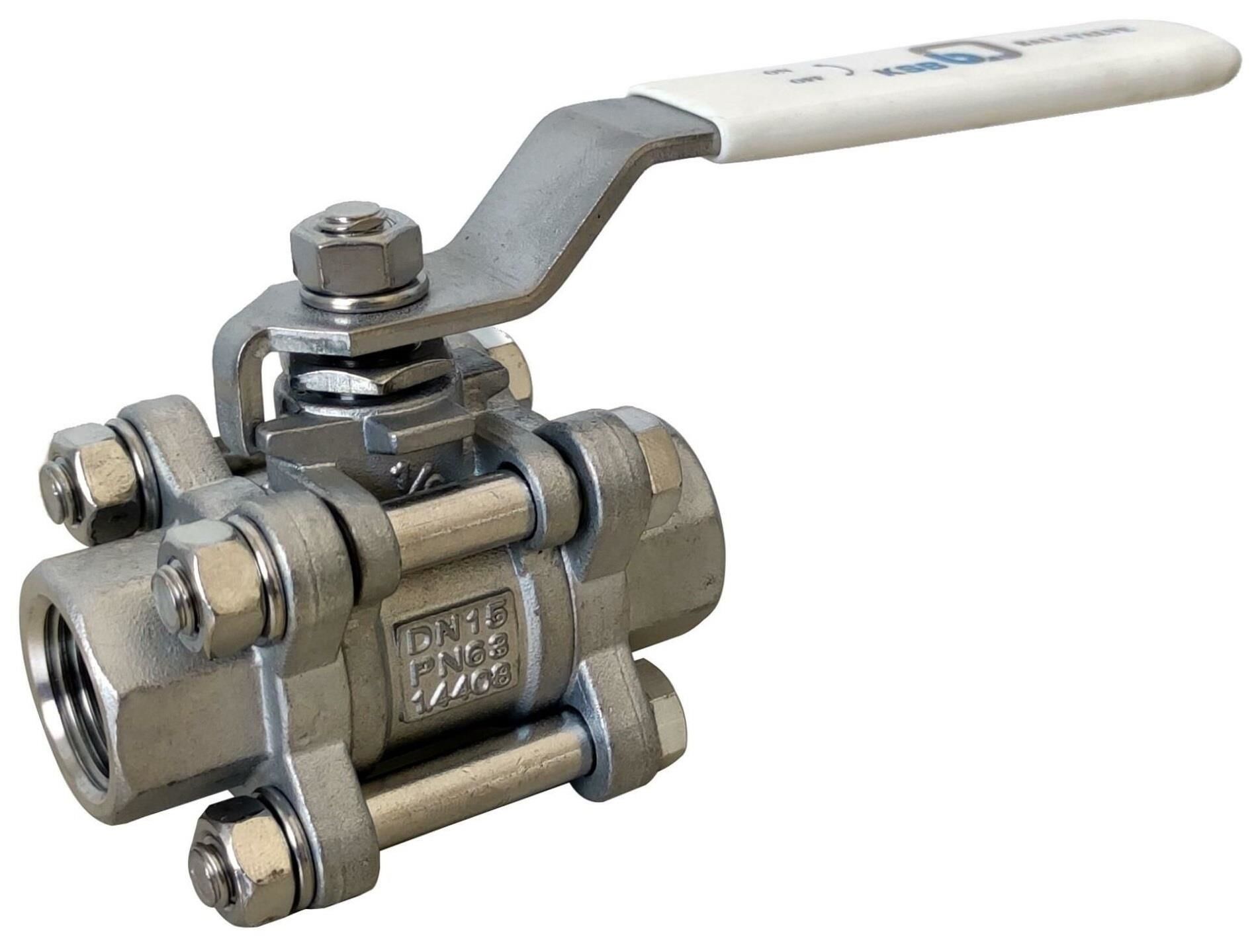KSB 1/2'' 3P Stainless Steel Ball Valve PN63