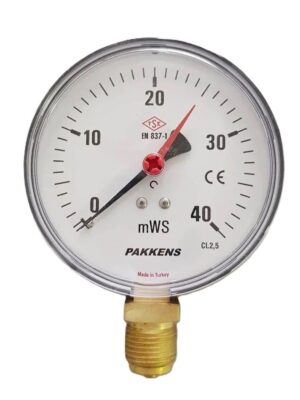 PAKKENS Bottom Connection Water Level Gauge Ø100 mm 40 mWS 1/2"