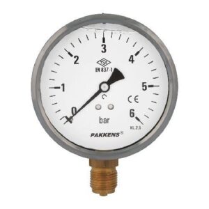 PAKKENS Bottom Connection Hydrometer Ø100 mm 6 mH2O 1/2''