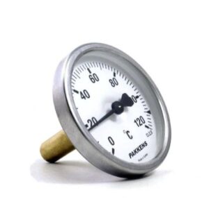 PAKKENS Rear Connection Bi-Metal Thermometer Ø100mm 120°C