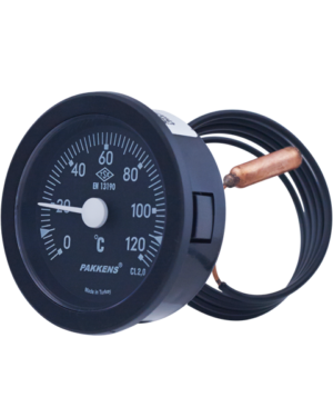 PAKKENS Back Connection Gas Thermometer Ø50mm 120°C