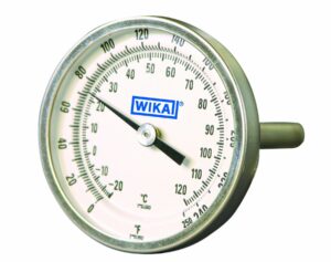 WIKA Back Connection Bi-Metal Thermometer Ø100mm -30 +60°C