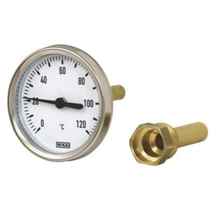 WIKA Back Connection Bi-Metal Thermometer Ø63mm 120°C 1/2''