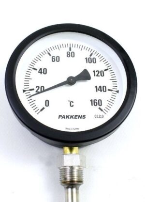 PAKKENS Bottom Connection Thermometer Ø100mm 160°C 10cm 1/2''