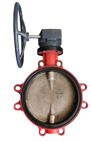 KSB BOAX-S Nickel Disc Geared Wafer Butterfly Valve PN16 DN300