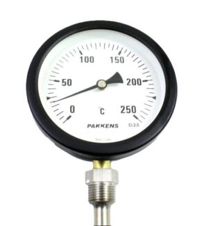 PAKKENS Bottom Connection Thermometer Ø100mm 250°C 30cm