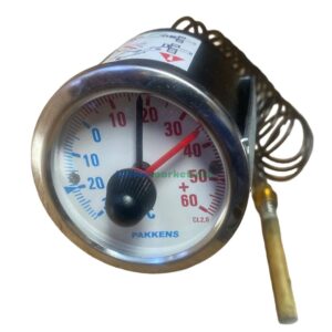 PAKKENS Gas-Filled Contact Thermometer NC/NO Ø60mm -30/+60°C