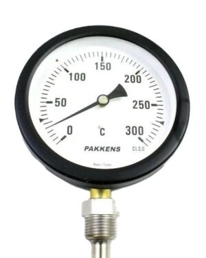 PAKKENS Bottom Connection Thermometer Ø100mm 300°C CL 2.0
