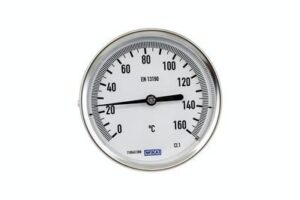 WIKA Back Connection Bimetal Thermometer Ø100mm 120°C 1/2"