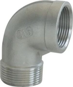 Stainless Steel Hose Tail Elbow 1/4" AISI 316