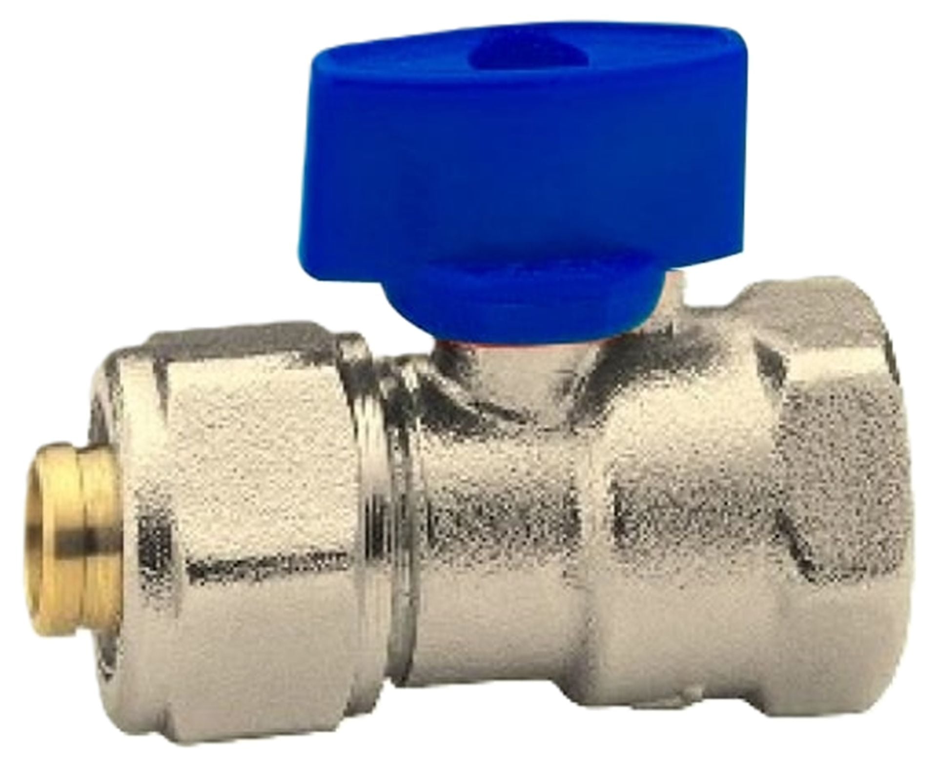 ECA Mini Ball Valve Fitting PEX Blue 1/2''