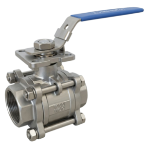 Actuator Compatible 3-Piece Stainless Steel Ball Valve PN63 3/4"