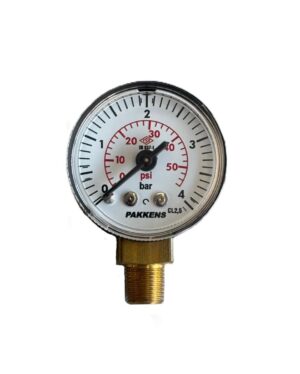 Pakkens Bottom Connection Pressure Gauge Ø40 4 Bar 1/8"