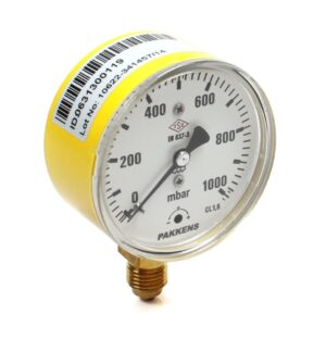 Pakkens Ø63 1000 mbar Capsule Diaphragm Pressure Gauge