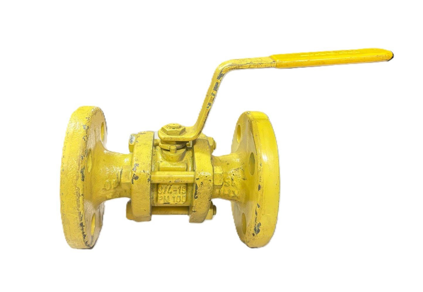 Natural Gas Ball Valve Three-Piece Flanged DN15 PN40