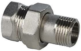 ECA Nickel-Plated Straight Fitting 1'' 602121009