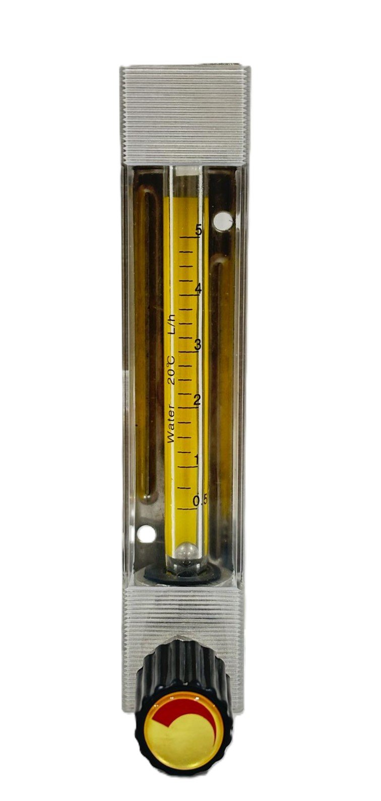 EF104 Variable Area Flow Meter with Adjustable Valve 0.5 - 5 L/h (Water)