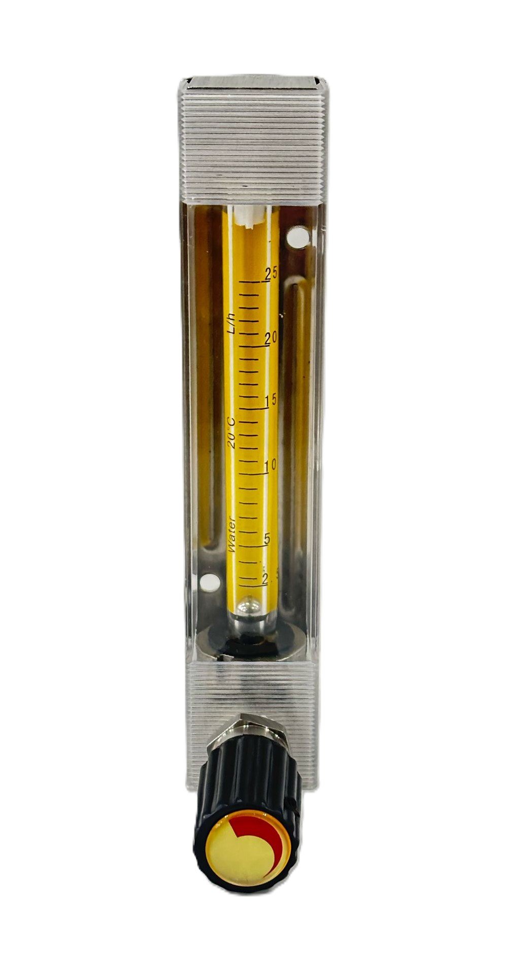 EF106 Variable Area Flow Meter with Adjustable Valve 2.5 - 25 L/h (Water)