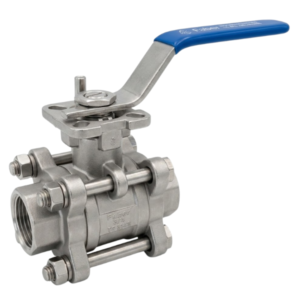 Actuator Compatible 3-Piece Stainless Steel Ball Valve PN63 3/4"