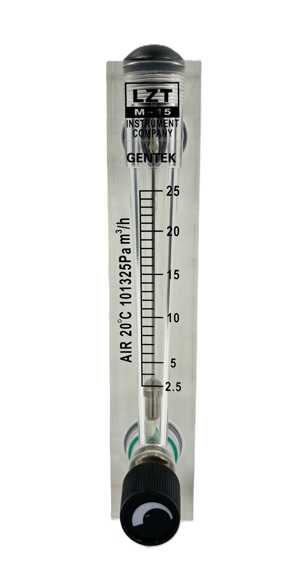 GENTEK LZM-15T-H005 Glass Tube Gas Flow Meter