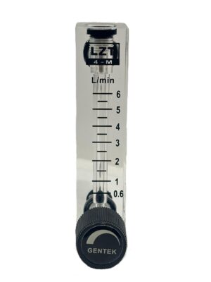 GENTEK LZM-4T-H003 Glass Tube Flow Meter with Adjusting Valve