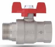 Pakkens Butterfly Handle Ball Valve PN25 1/4''