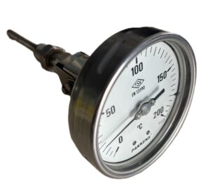 PAKKENS Adjustable Position Thermometer Ø100mm 200°C