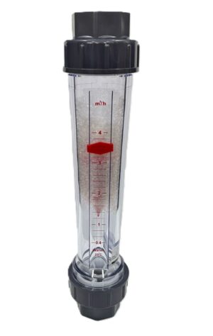 LZS-50-003 Plastic Tube Float Flow Meter 0.4-4 m³/h