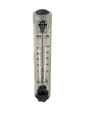 GENTEK LZM-25T Float Flow Meter 20-100 l/min 1"
