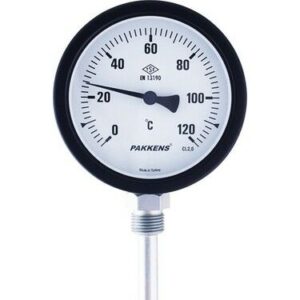 PAKKENS Bottom Connection Thermometer Ø100mm 120°C 1/2"