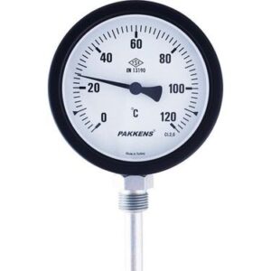 PAKKENS Bottom Connection Thermometer Ø100mm 120°C 1/2"
