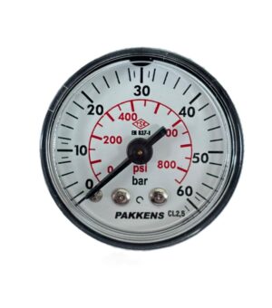 PAKKENS Back Connection Pressure Gauge Ø40 mm 60 Bar