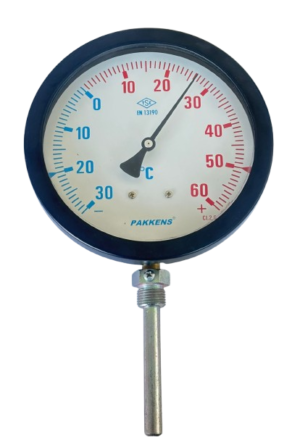 PAKKENS Bottom Connection Thermometer Ø160mm -30/+60°C 10cm