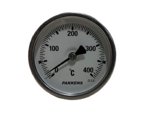 PAKKENS Rear Connection Bi-Metal Thermometer Ø63mm 400°C