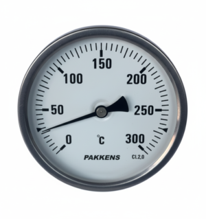 PAKKENS Bimetal Thermometer 63mm 300°C 50cm 1/2"