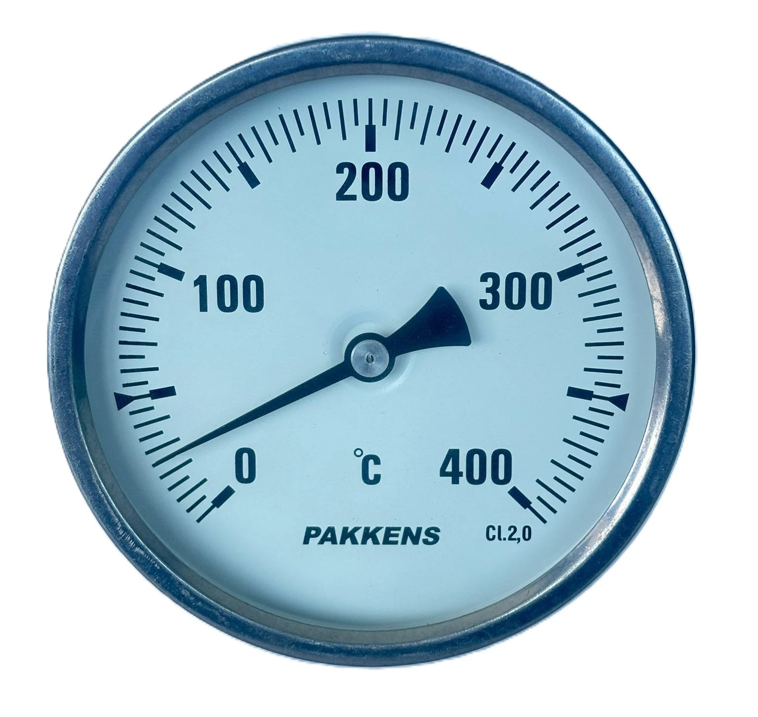 Pakkens Back Connection Bi-Metal Thermometer Ø63mm 400°C 20cm