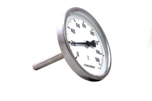 PAKKENS Rear Connection Bi-Metal Thermometer Ø100mm 160°C 40cm