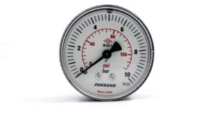PAKKENS Back Connection Pressure Gauge Ø50 mm 10 Bar 1/4''
