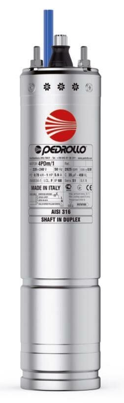 Pedrollo 4PDm / 2 Deep Well Submersible Pump Motor 2hp
