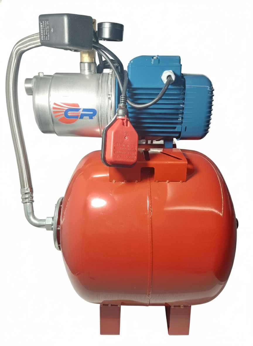 PEDROLLO 5CRm 80 Packaged Booster Set with 50 L Tank, 1 Hp