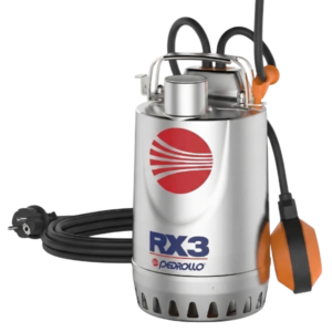 PEDROLLO RXm 3 Stainless Steel Submersible Drainage Pump 0.75 HP