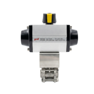 Pneumatic Actuated 3-Piece Stainless Steel Ball Valve PN63 1/4"