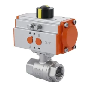 Pneumatic Actuated Stainless Steel Ball Valve 3/4"