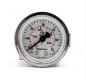 PAKKENS Back Connection Panel Type Pressure Gauge Ø63mm 60 Bar