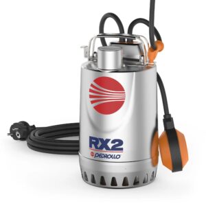 PEDROLLO RXm 2 Stainless Steel Submersible Drainage Pump 0.5 HP 220V
