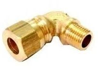 Brass Compression Elbow 1/4" x 8mm