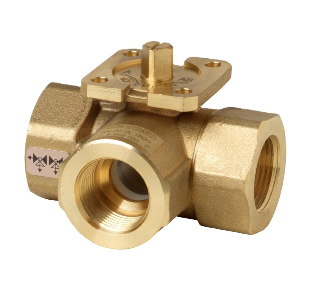 SIEMENS VBI60.25-9L 3-Way Ball Valve 1'' PN40